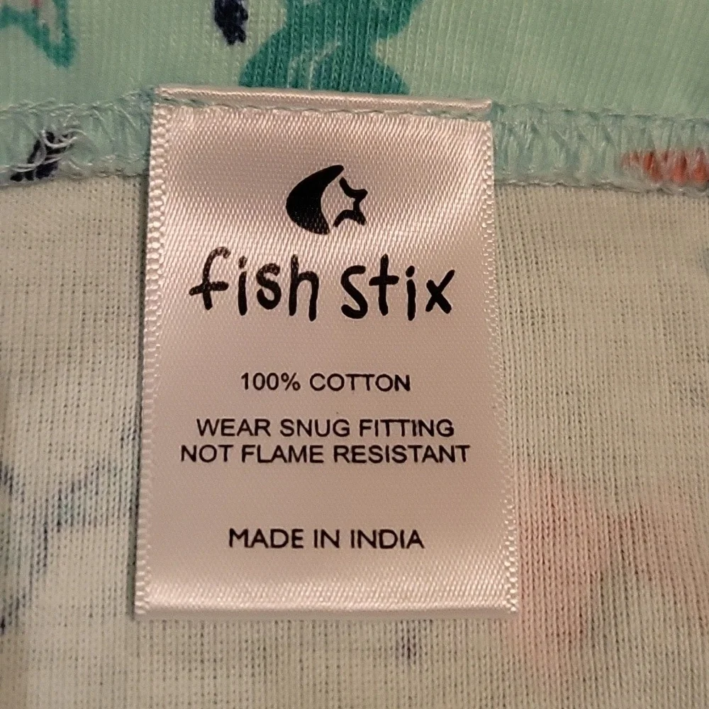 NWOT Fish Stix Kids Pajama Short Bottoms Mermaids Blue/Green Size 3T
